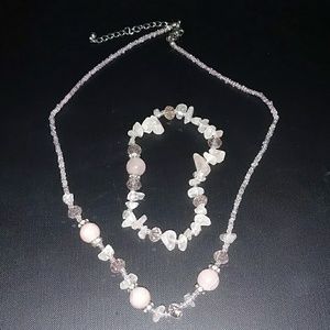 Pink crystal bracelet